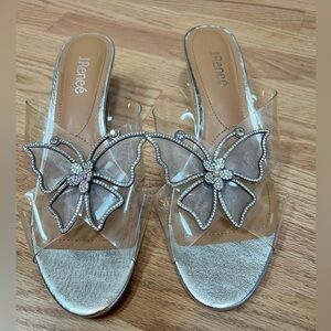 J. Renee Slip-on ‘Cinderella’ Shoes, size 9 1/2.